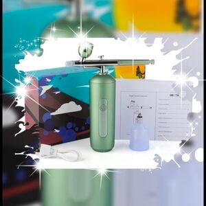 Green Airbrush Kit with USB Charger